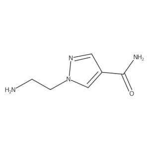 1-(2-aminoethyl)-1H-pyrazole-4-carboxamide Structure