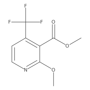 Methyl 2-methoxy-4-(trifluoromethyl)nicotinate结构式