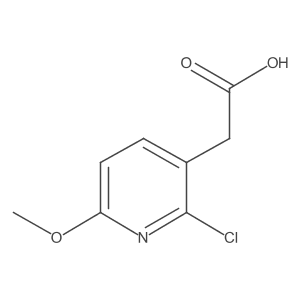 2-(2-Chloro-6-methoxypyridin-3-yl)acetic acid Structure