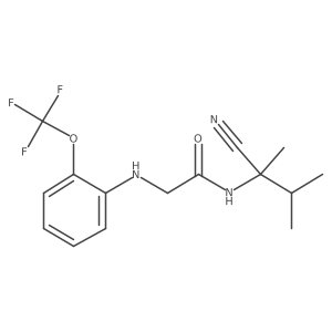 N-(1-cyano-1,2-dimethylpropyl)-2-{[2-(trifluoromethoxy)phenyl]amino}acetamide Structure