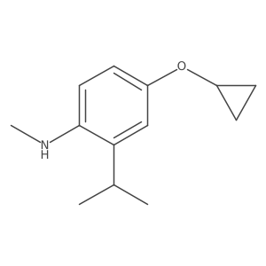 4-Cyclopropoxy-2-isopropyl-N-methylaniline Structure