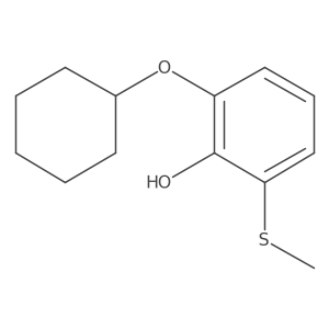 2-(Cyclohexyloxy)-6-(methylthio)phenol结构式