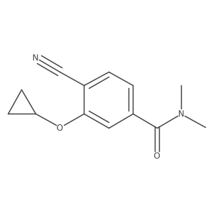 4-Cyano-3-cyclopropoxy-N,N-dimethylbenzamide Structure