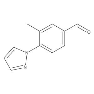 3-Methyl-4-(1H-pyrazol-1-yl)benzaldehyde Structure
