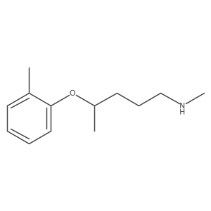 1-Pentanamine, N-methyl-4-(2-methylphenoxy)- Structure