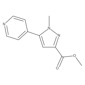 methyl 1-methyl-5-(pyridin-4-yl)-1H-pyrazole-3-carboxylate Structure