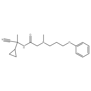N-(1-cyano-1-cyclopropylethyl)-2-[methyl(3-phenoxypropyl)amino]acetamide结构式