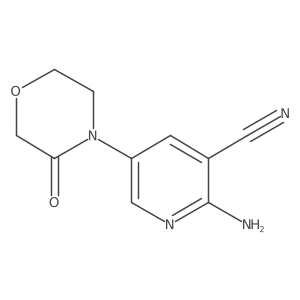 2-Amino-5-(3-oxomorpholin-4-YL)pyridine-3-carbonitrile结构式