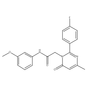 2-[2-(4-fluorophenyl)-4-methyl-6-oxopyrimidin-1(6H)-yl]-N-(3-methoxyphenyl)acetamide Structure