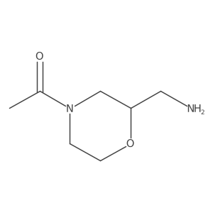 (S)-1-(2-(Aminomethyl)morpholino)ethan-1-one Structure