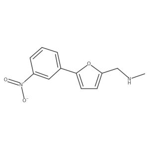Methyl(([5-(3-nitrophenyl)furan-2-yl]methyl))amine Structure