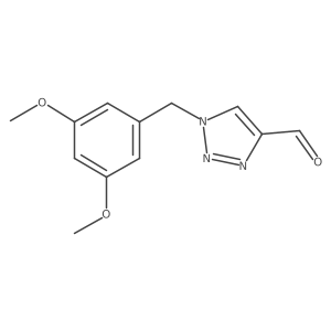 1-[(3,5-dimethoxyphenyl)methyl]-1H-1,2,3-triazole-4-carbaldehyde Structure