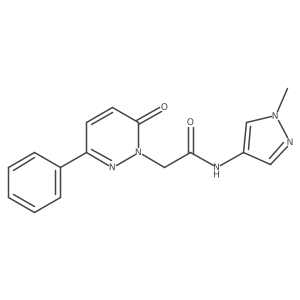 N-(1-methyl-1H-pyrazol-4-yl)-2-(6-oxo-3-phenylpyridazin-1(6H)-yl)acetamide Structure