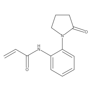 N-[2-(2-oxopyrrolidin-1-yl)phenyl]prop-2-enamide Structure