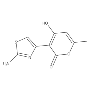 3-(2-Amino-thiazol-4-yl)-4-hydroxy-6-methyl-pyran-2-one Structure