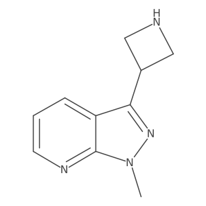 3-{1-methyl-1H-pyrazolo[3,4-b]pyridin-3-yl}azetidine结构式
