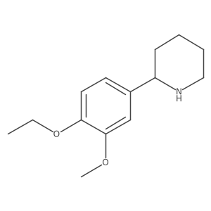 2-(4-Ethoxy-3-methoxyphenyl)piperidine Structure