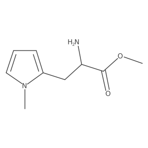 Methyl 2-amino-3-(1-methyl-1H-pyrrol-2-yl)propanoate结构式