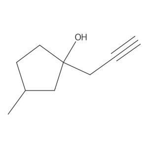 Cyclopentanol, 3-methyl-1-(2-propyn-1-yl)- Structure