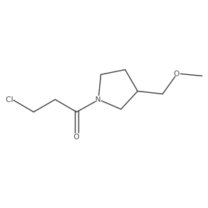 3-Chloro-1-[3-(methoxymethyl)pyrrolidin-1-yl]propan-1-one Structure