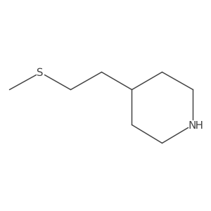4-[2-(Methylsulfanyl)ethyl]piperidine结构式