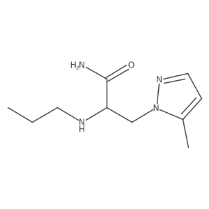 3-(5-Methyl-1h-pyrazol-1-yl)-2-(propylamino)propanamide Structure
