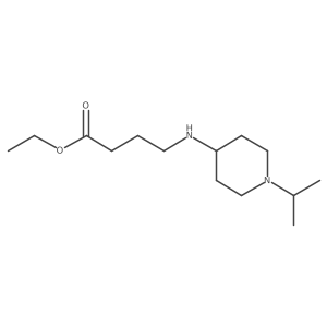 Ethyl 4-[(1-isopropylpiperidin-4-yl)amino]butyrate Structure