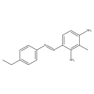 4-[(E)-(4-ethylphenyl)diazenyl]-2-methylbenzene-1,3-diamine结构式