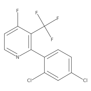2-(2,4-Dichlorophenyl)-4-fluoro-3-(trifluoromethyl)pyridine结构式
