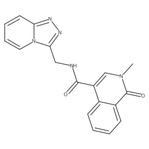 2-methyl-1-oxo-N-([1,2,4]triazolo[4,3-a]pyridin-3-ylmethyl)-1,2-dihydroisoquinoline-4-carboxamide Structure