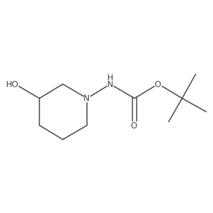 Tert-butyl (3-hydroxypiperidin-1-yl)carbamate结构式