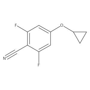 4-Cyclopropoxy-2,6-difluorobenzonitrile结构式