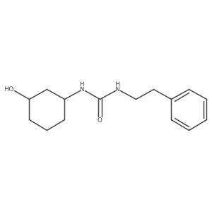 3-(3-Hydroxycyclohexyl)-1-(2-phenylethyl)urea Structure