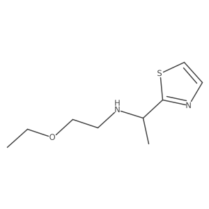 (2-Ethoxyethyl)[1-(1,3-thiazol-2-yl)ethyl]amine Structure