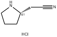 (S)-2-(Pyrrolidin-2-yl)acetonitrile hydrochloride Structure