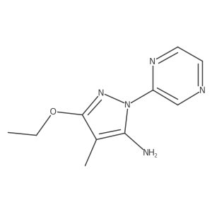 3-Ethoxy-4-methyl-1-(2-pyrazinyl)-1H-pyrazol-5-amine Structure