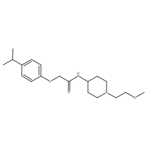 2-(4-isopropylphenoxy)-N-(1-(2-methoxyethyl)piperidin-4-yl)acetamide Structure