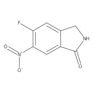 5-Fluoro-6-nitroisoindolin-1-one Structure