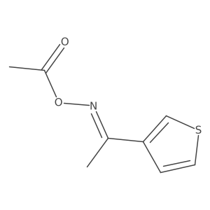 (E)-1-(Thiophen-3-yl)ethanone O-acetyl oxime结构式