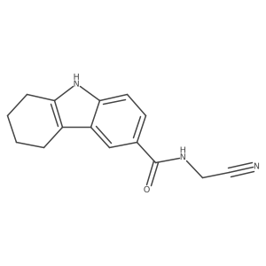 N-(cyanomethyl)-2,3,4,9-tetrahydro-1H-carbazole-6-carboxamide结构式