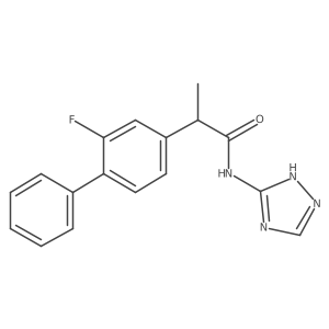2-(2-fluorobiphenyl-4-yl)-N-(1H-1,2,4-triazol-3-yl)propanamide Structure
