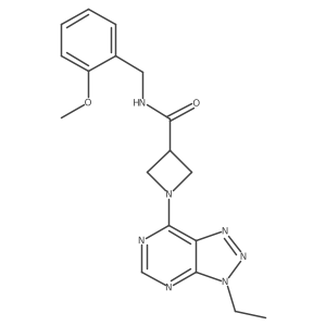 1-(3-ethyl-3H-[1,2,3]triazolo[4,5-d]pyrimidin-7-yl)-N-(2-methoxybenzyl)azetidine-3-carboxamide Structure
