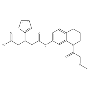 5-((1-(2-Methoxyacetyl)-1,2,3,4-tetrahydroquinolin-7-yl)amino)-5-oxo-3-(thiophen-2-yl)pentanoic acid结构式