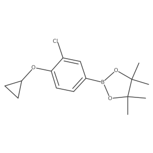 2-(3-Chloro-4-cyclopropoxyphenyl)-4,4,5,5-tetramethyl-1,3,2-dioxaborolane Structure
