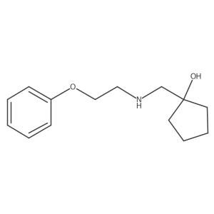 1-(((2-Phenoxyethyl)amino)methyl)cyclopentan-1-ol Structure