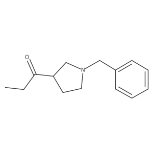 1-(1-Benzylpyrrolidin-3-yl)propan-1-one结构式