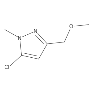 5-chloro-3-(methoxymethyl)-1-methyl-1H-pyrazole结构式