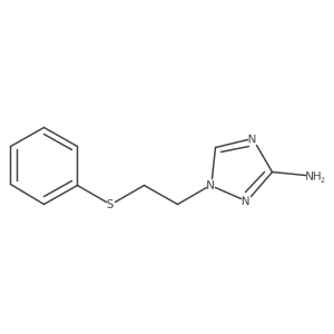 1-[2-(phenylsulfanyl)ethyl]-1H-1,2,4-triazol-3-amine Structure