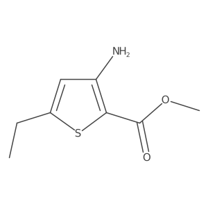 Methyl 3-amino-5-ethylthiophene-2-carboxylate结构式