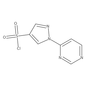 1-(pyrimidin-4-yl)-1H-pyrazole-4-sulfonyl chloride结构式